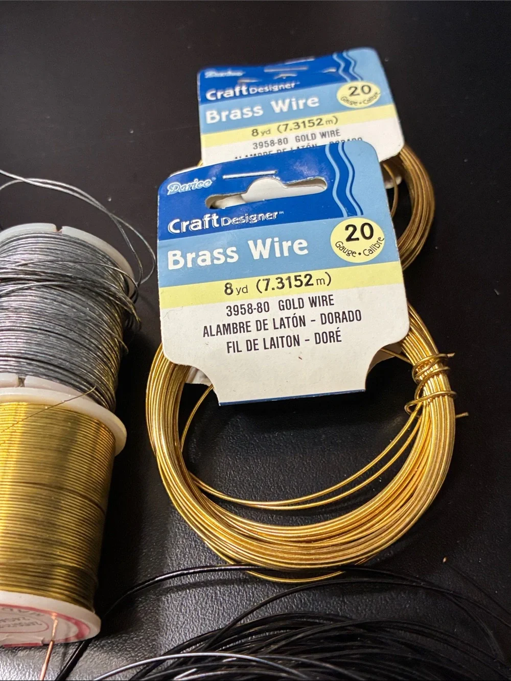 Craft Designer Brass & Metallic Wire Bundle - Gold, Silver, Copper, Black